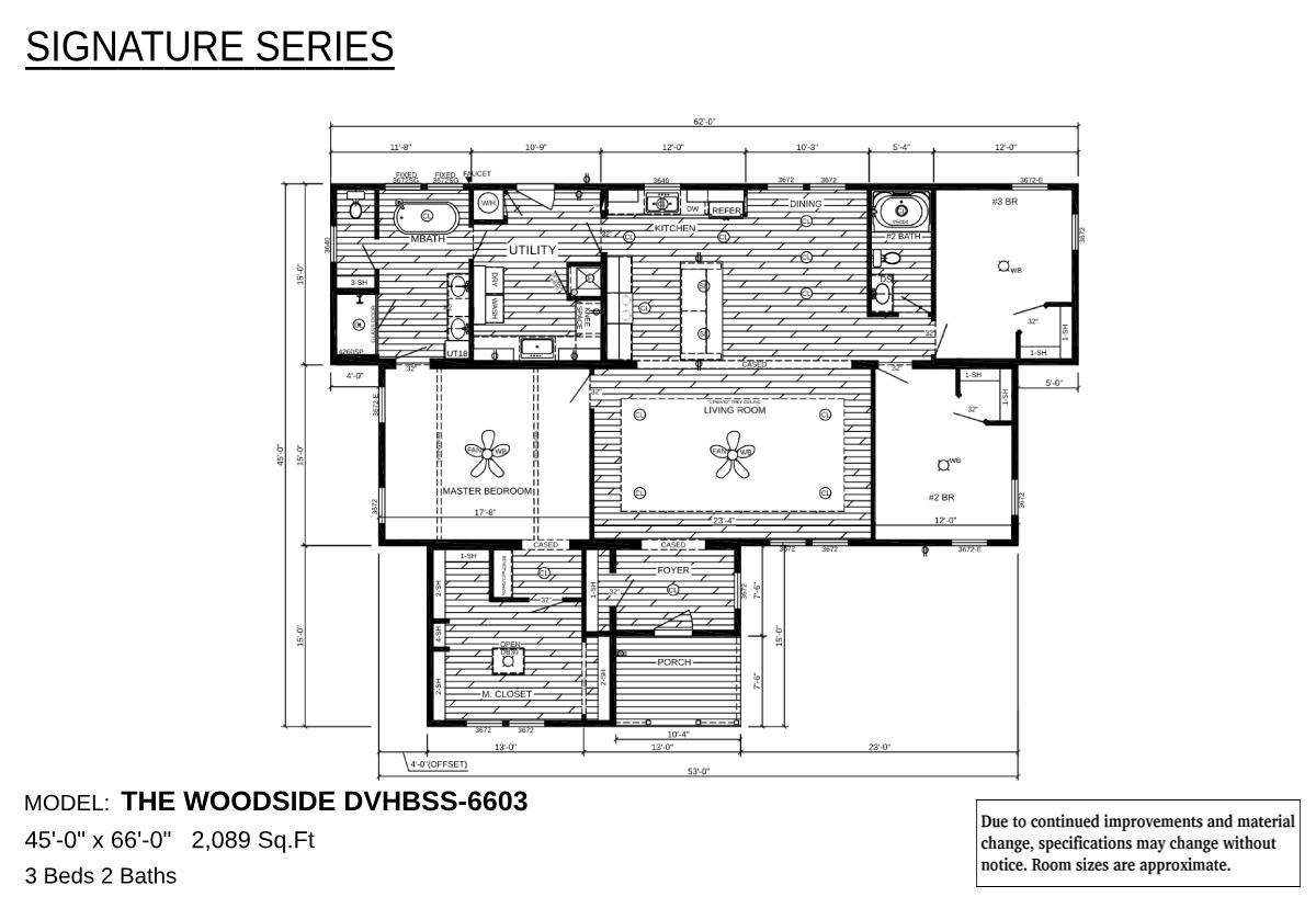 Signature Series The Woodside DVHBSS6603 by Deer Valley Homebuilders